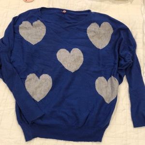 Blue angora blend dolman sweater 💙